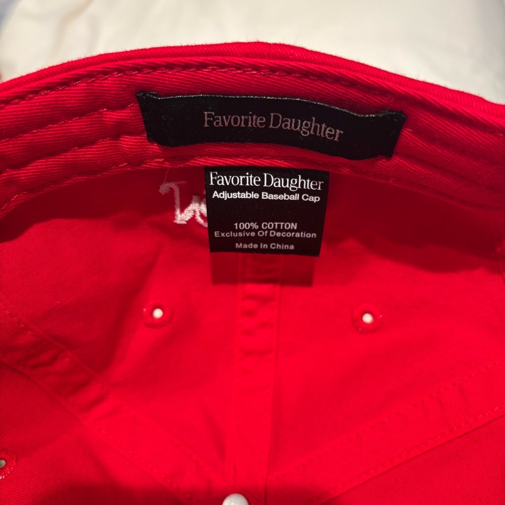 Favorite Daughter Red Baseball Cap - Picture 6 of 6